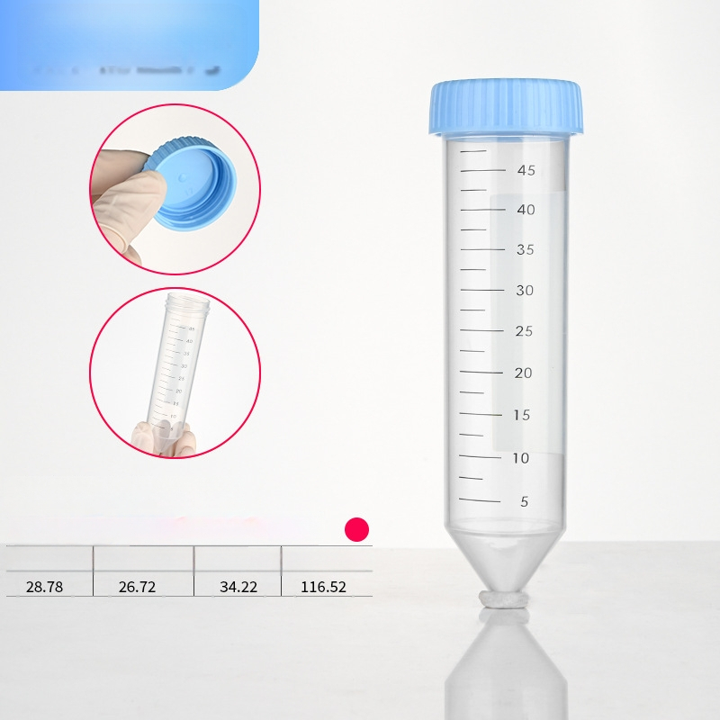 Tuburi de centrifugă de 15 ml și 50 ml cu capac filet, gradate, de înaltă viteză, tuburi EP și sticle pentru semințe