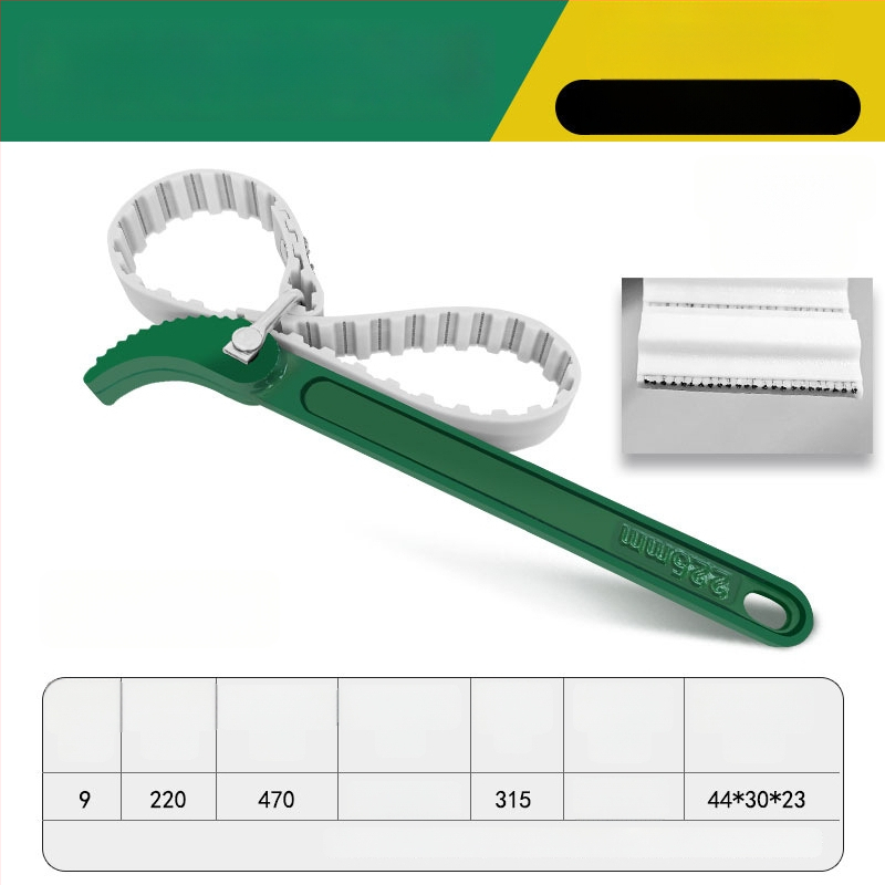 Cheie pentru filtru de ulei, tip curea, pentru demontare și înlocuire
