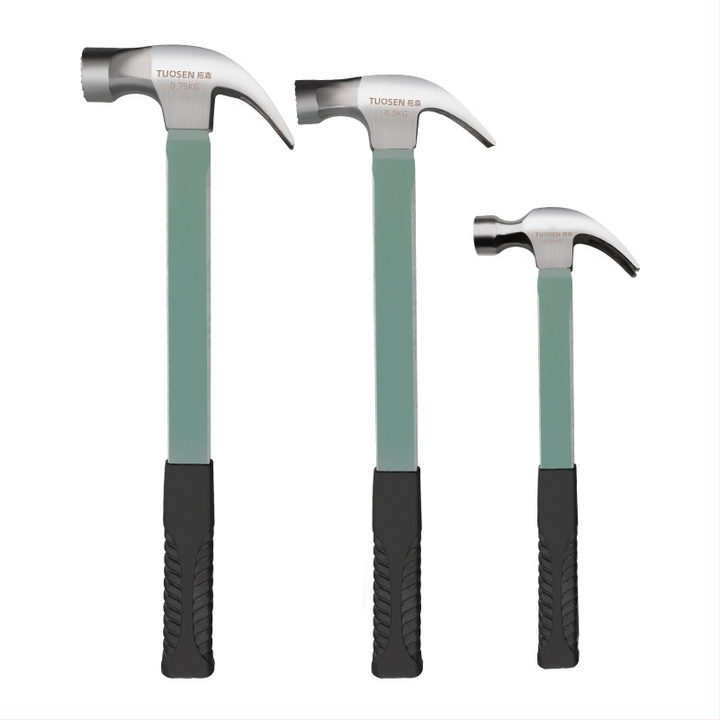 Ciocan izolant pentru electrician cu gheară, 0,5–0,75 kg, mâner din plastic, magnet puternic, multifuncțional