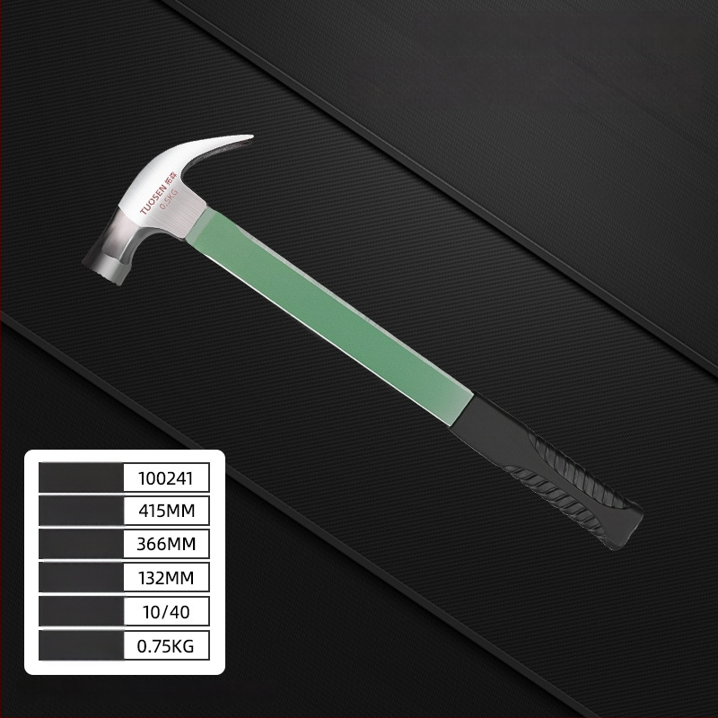 Ciocan izolant pentru electrician cu gheară, 0,5–0,75 kg, mâner din plastic, magnet puternic, multifuncțional