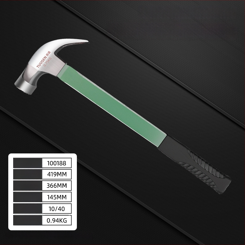 Ciocan izolant pentru electrician cu gheară, 0,5–0,75 kg, mâner din plastic, magnet puternic, multifuncțional