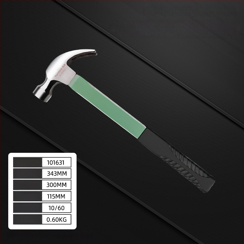 Ciocan izolant pentru electrician cu gheară, 0,5–0,75 kg, mâner din plastic, magnet puternic, multifuncțional