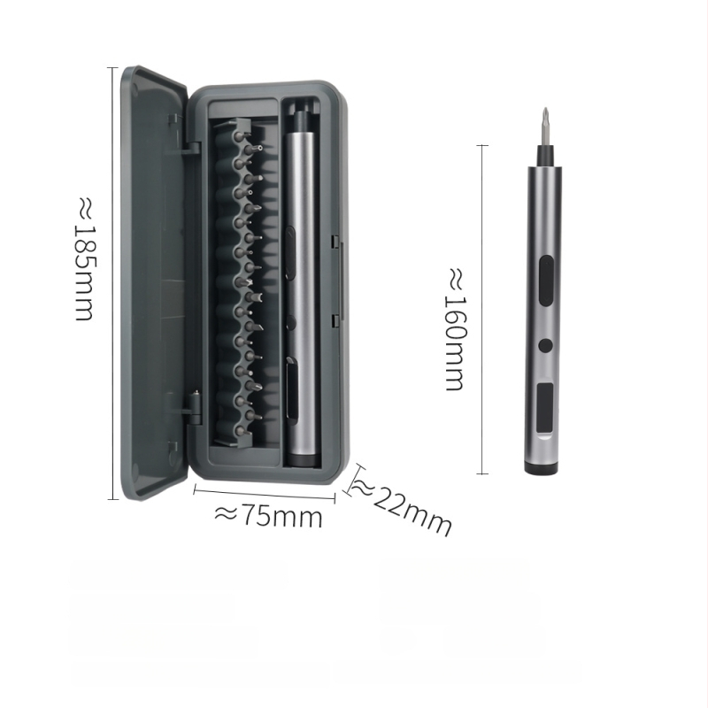 Diy șurubelniță electrică reîncărcabilă — set compact multifuncțional pentru uz casnic, cu oțel de unelte S2