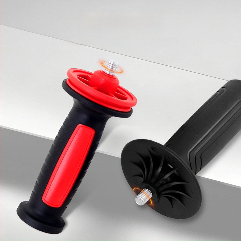 Mâner pentru polizor unghiular 100/125 mm, filetare M8/M10, mâner auxiliar din plastic, accesoriu pentru unelte electrice