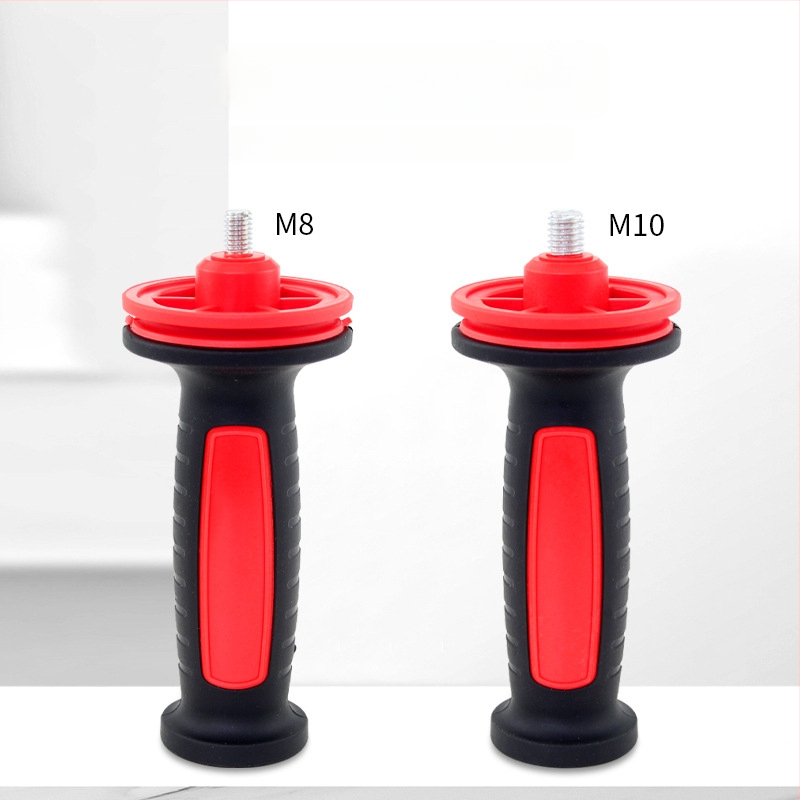 Mâner pentru polizor unghiular 100/125 mm, filetare M8/M10, mâner auxiliar din plastic, accesoriu pentru unelte electrice