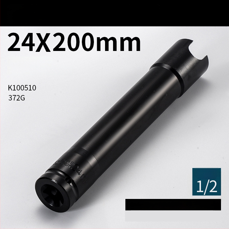 Set extensii 200 mm, îngroșate, pentru chei electrice și pneumatice, cu priză hexagonală deschisă