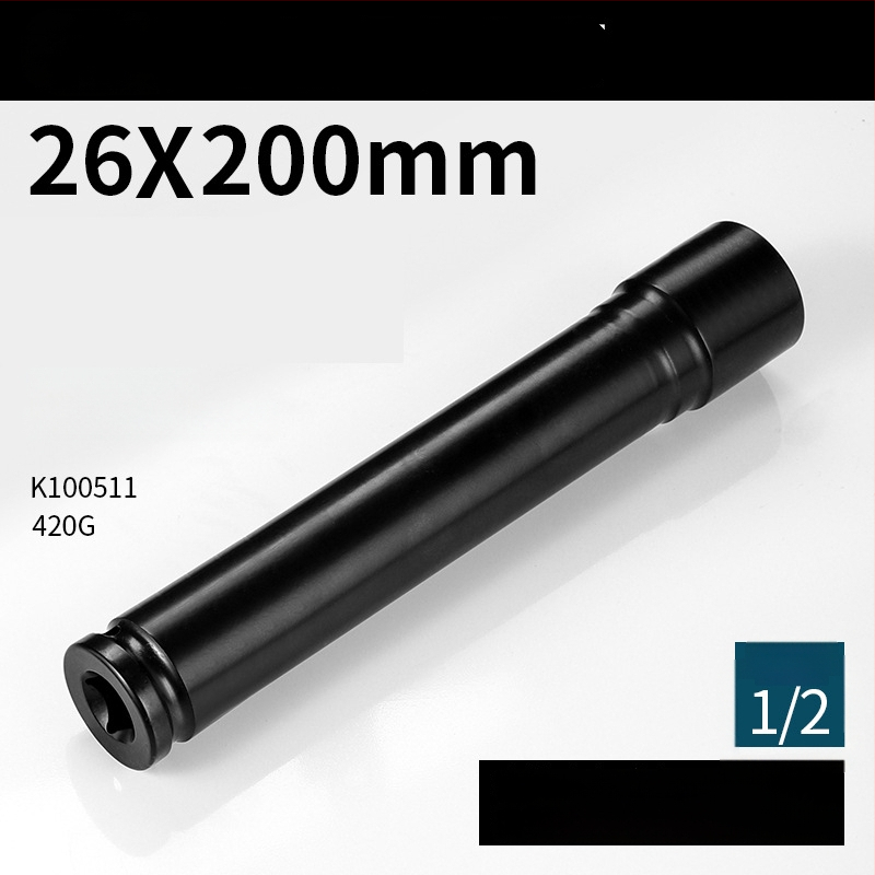 Set extensii 200 mm, îngroșate, pentru chei electrice și pneumatice, cu priză hexagonală deschisă
