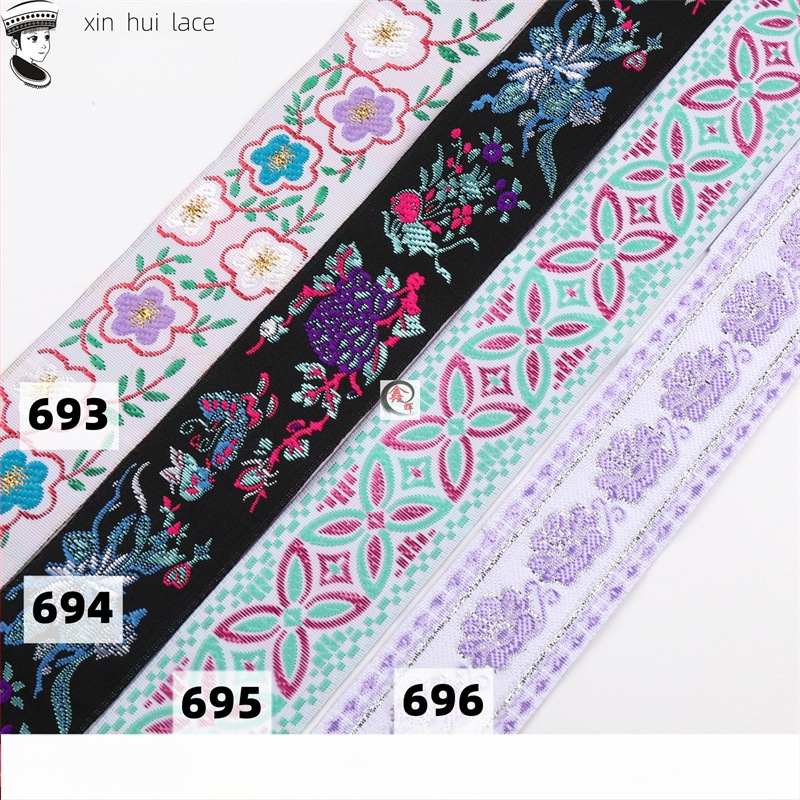 3,3 cm dantelă decorativă pentru Hanfu, panglică în stil antic pentru haine
