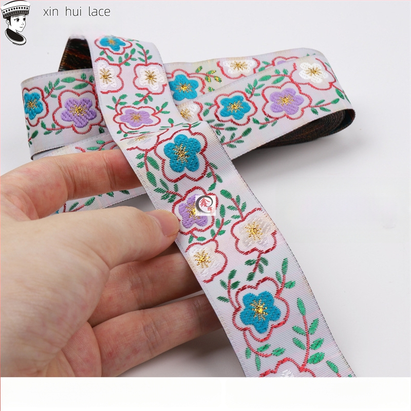 3,3 cm dantelă decorativă pentru Hanfu, panglică în stil antic pentru haine