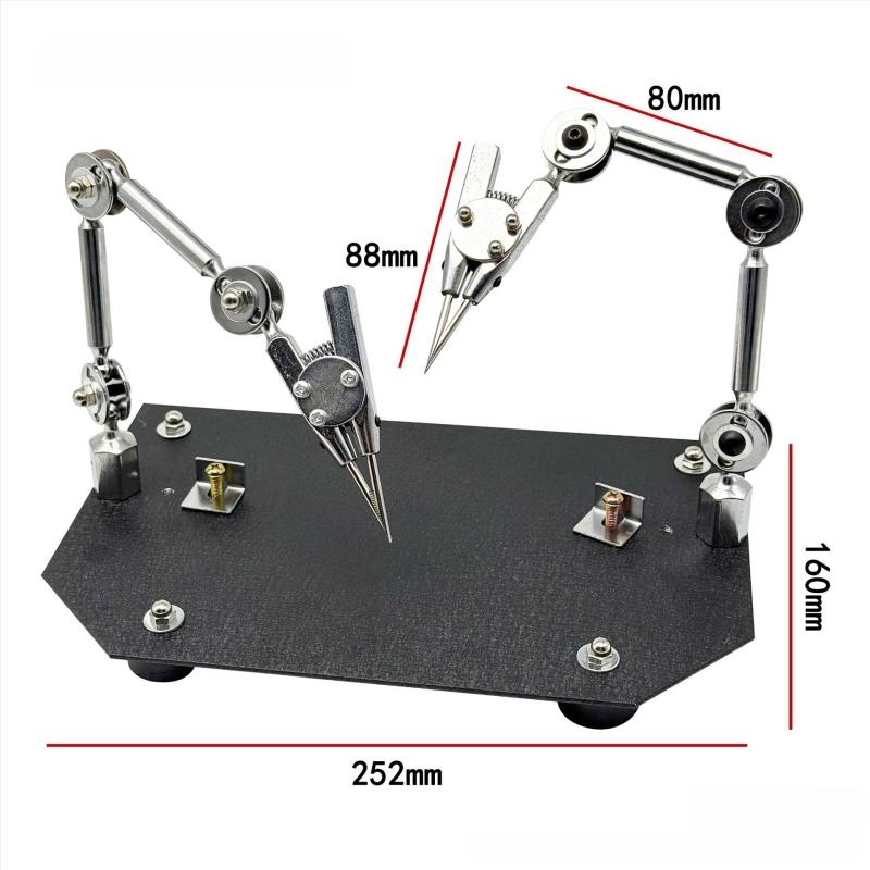 Clema universală de sudură cu două capete, adaptor de a treia mână, pentru fabricarea bijuteriilor și lipirea PCB