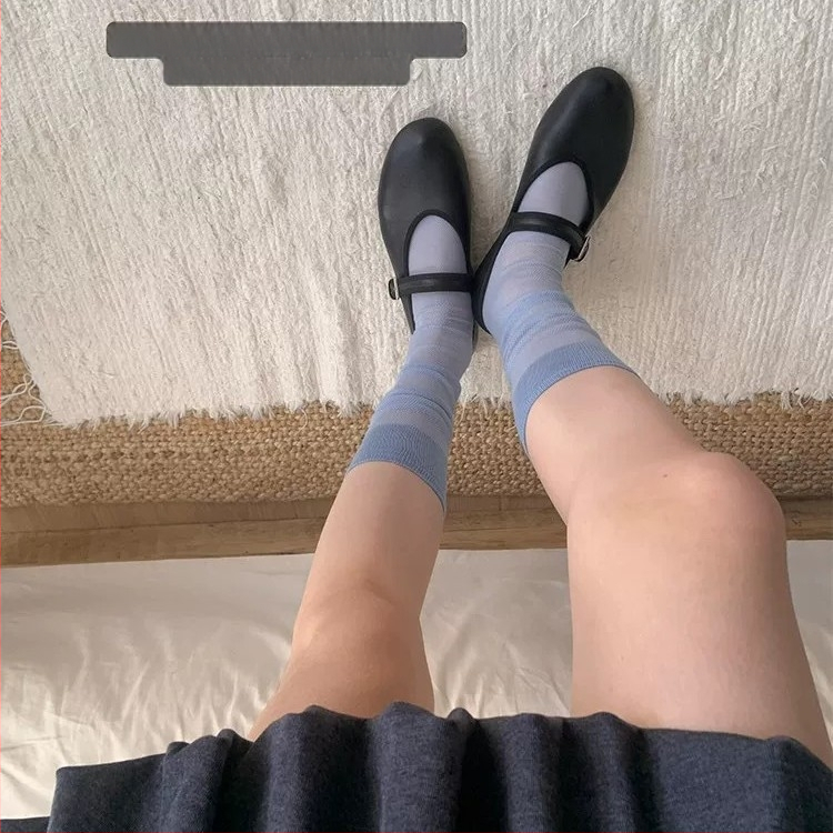Tabi șosete până la gambă din lyocell, respirabile, cu degete separate, stil japonez