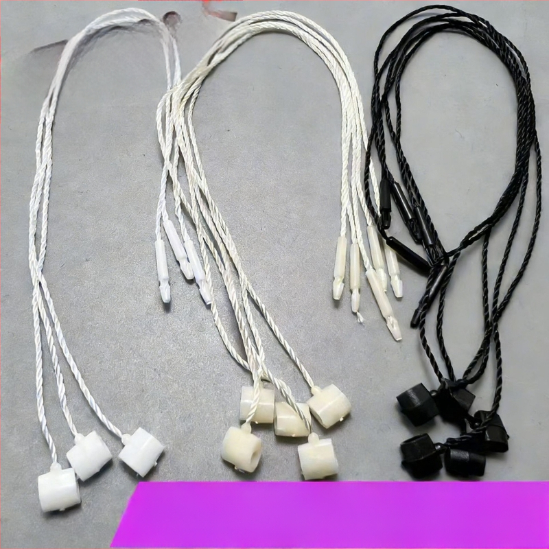 Lanyard pentru etichete cu susan, cataramă în formă de butoi, stil japonez, șnur cusut manual, pachet de 1000