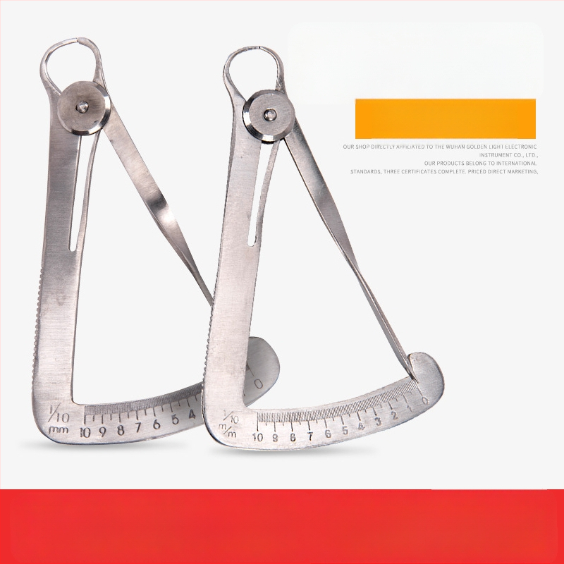Caliper dentar din metal pentru măsurarea cerii și coroanei interne – înaltă precizie, oțel inoxidabil