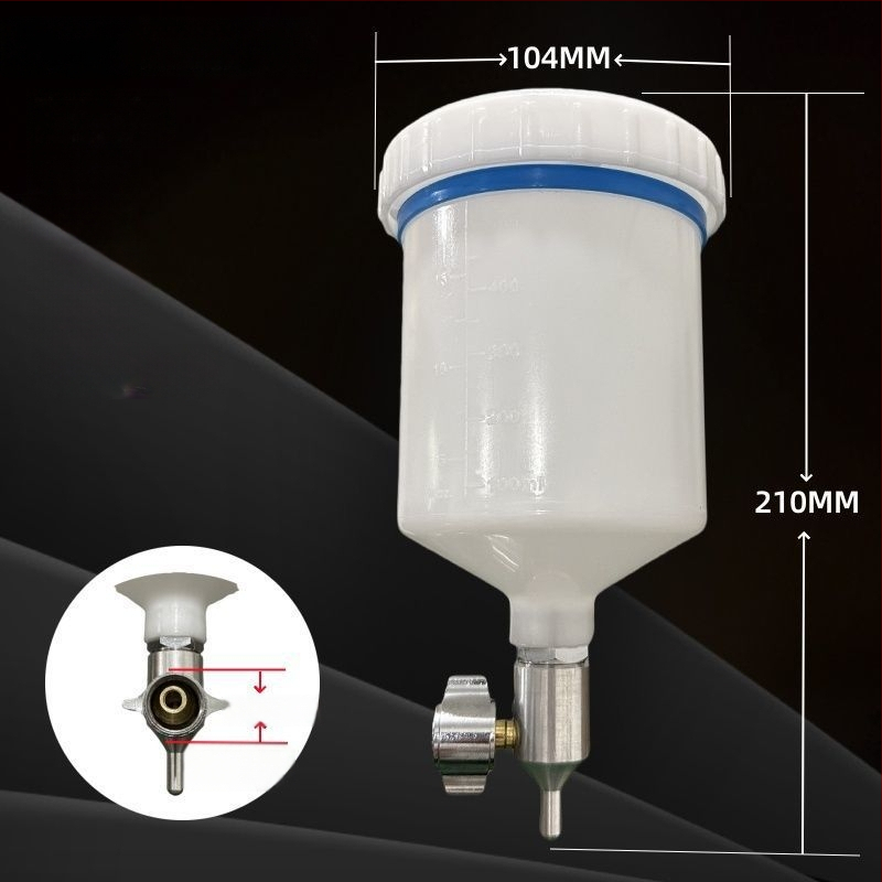 S-710 Vas superior din plastic pentru pistol de vopsire pneumatic pentru W-71, W-101, W-77, F75