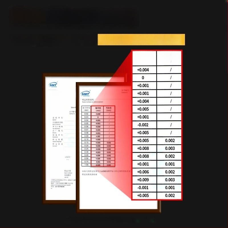 Set de calibru pentru spațiul valvei din oțel inoxidabil, foi de calibru individuale, grosimemetru