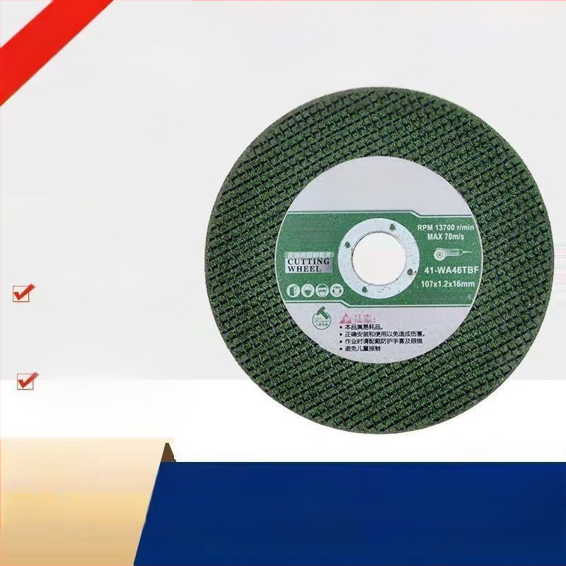 Disc de tăiere de 107 mm, disc de șlefuit de 100 mm pentru metal — disc abraziv ultra-subțire cu plasă dublă, disc de polisare