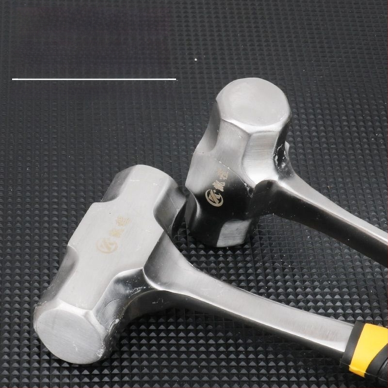 Ciocan octagonal dintr-o singură bucată, greu, cu cap din oțel cu carbon — unealtă de mână multifuncțională