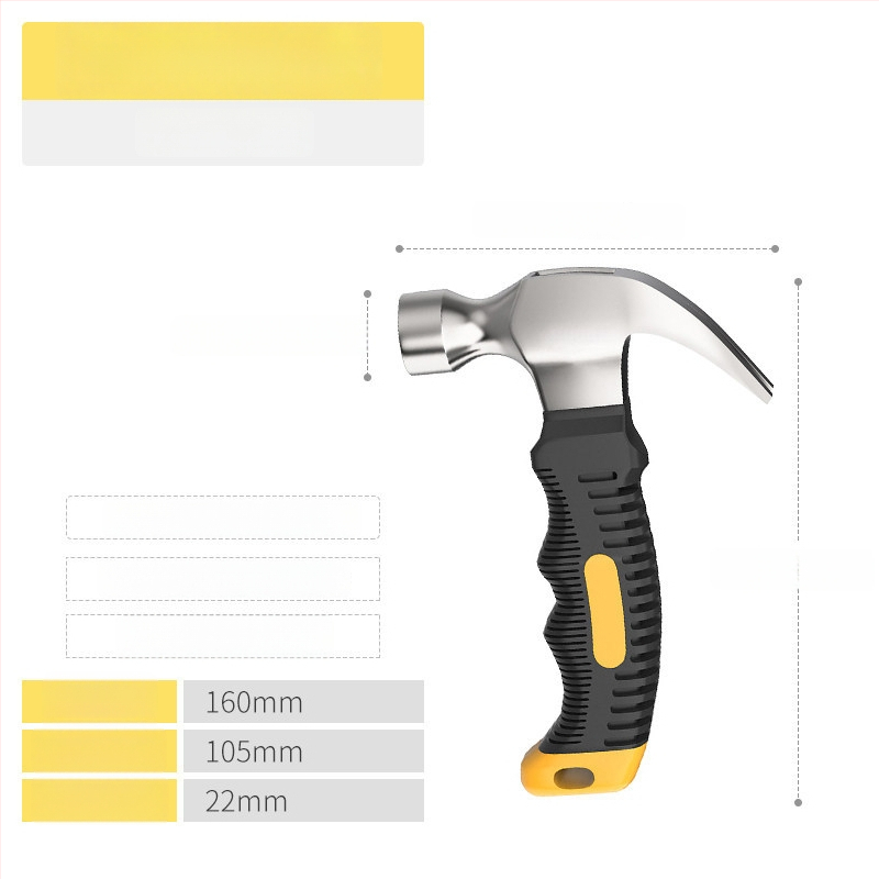 Cioc mini DIY cu gheare – cioc de tâmplă, cap din oțel carbon, toate într-unul, extractor de cui, cioc mic de uz casnic