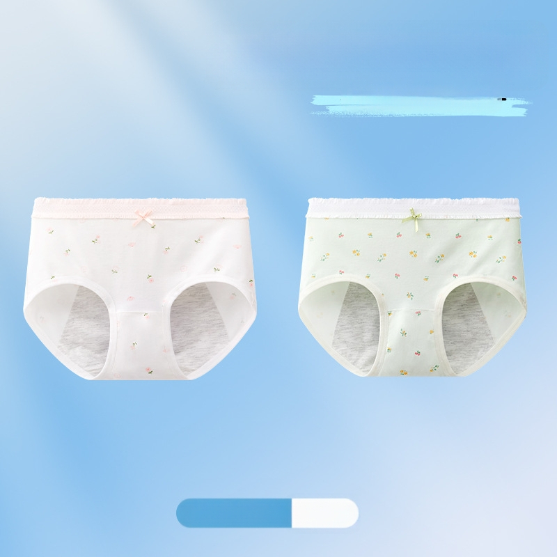 Chiloți menstrual pentru fete, antibacteriali, protecție împotriva scurgerilor, croială triunghiulară, 10A