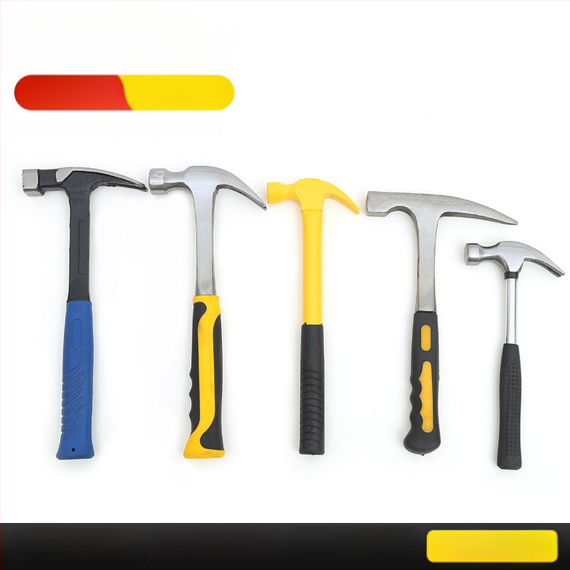 Ciocan cu mâner din lemn pentru uz casnic, ciocan cu gheare multifuncțional pentru îndepărtarea cuiurilor, cap din oțel de înalt carbon, instrument de lovire lucrat manual