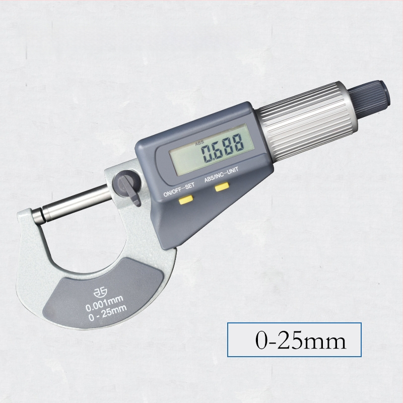 Micrometru exterior digital, interval 0–25–50–75–100 mm, măsurare de înaltă precizie a diametrului exterior