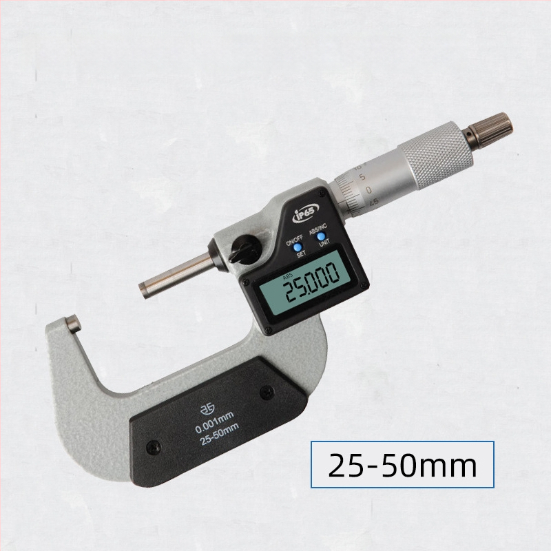 Micrometru exterior digital, interval 0–25–50–75–100 mm, măsurare de înaltă precizie a diametrului exterior