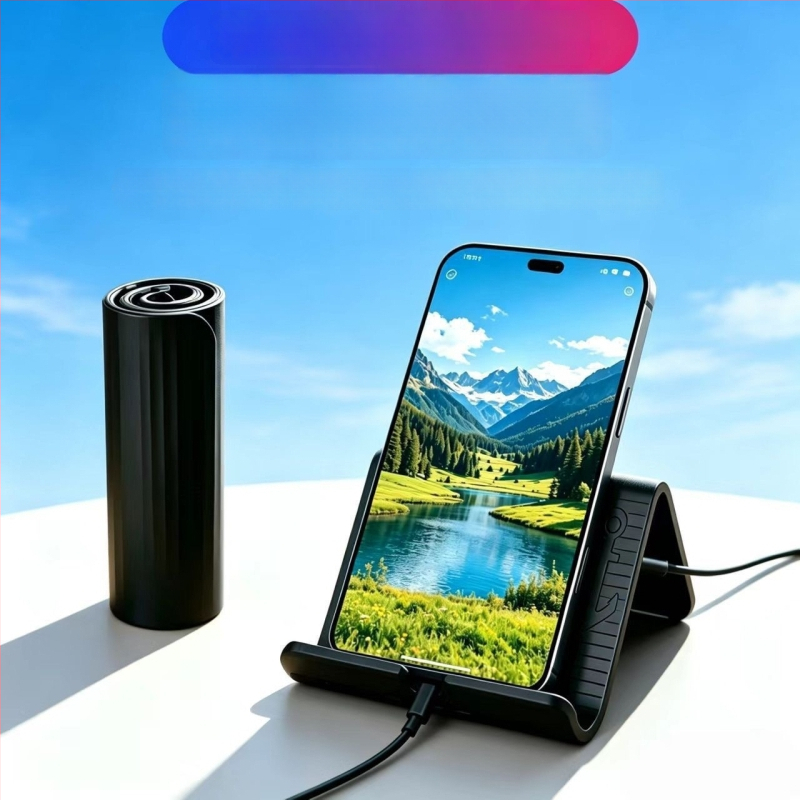 Suport din silicon flexibil, pliabil pentru telefon, suport universal pentru tablete și laptopuri, transformabil pentru călătorii și uz casnic