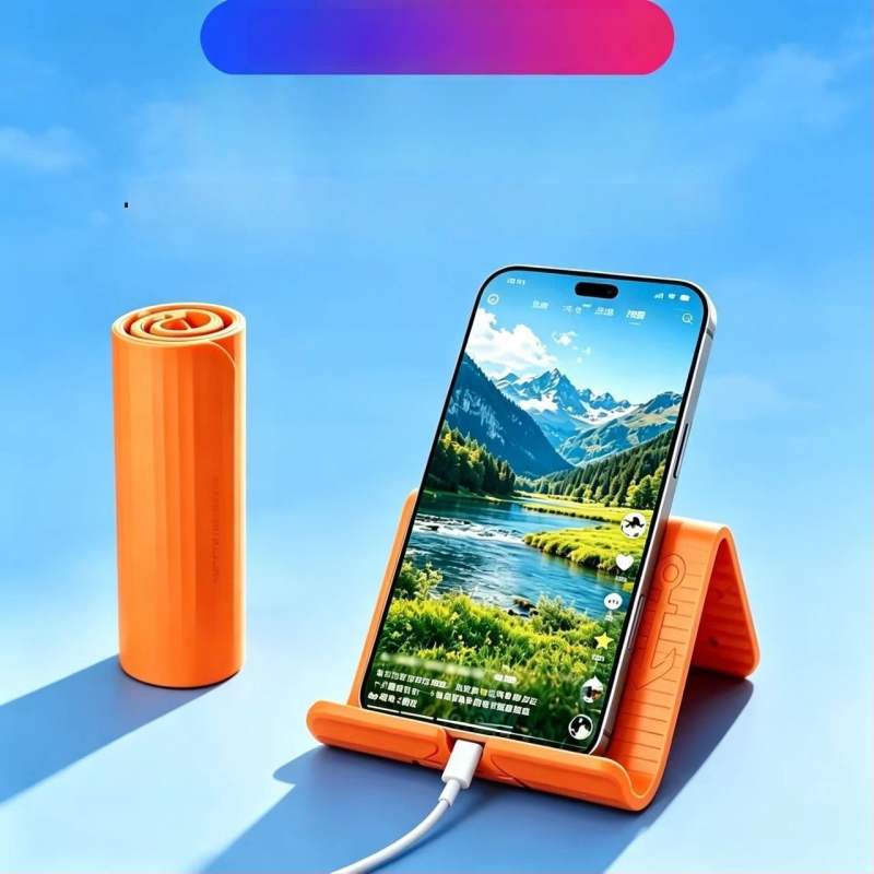 Suport din silicon flexibil, pliabil pentru telefon, suport universal pentru tablete și laptopuri, transformabil pentru călătorii și uz casnic