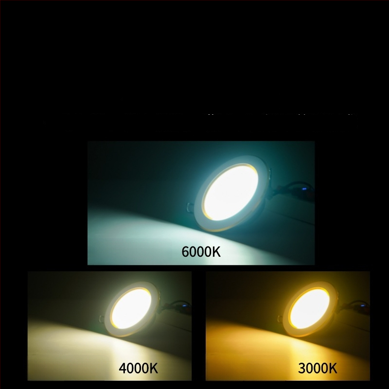 Carpell LED трицветен регулируем вграден даунлайт за всекидневната, 5W/7W/7.5W, алуминиево тяло, 4000K, CRI 90+, скрит монтаж