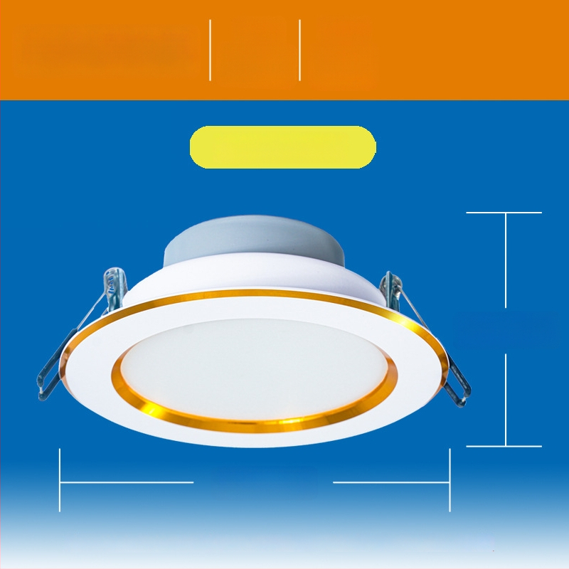 Carpell LED трицветен регулируем вграден даунлайт за всекидневната, 5W/7W/7.5W, алуминиево тяло, 4000K, CRI 90+, скрит монтаж