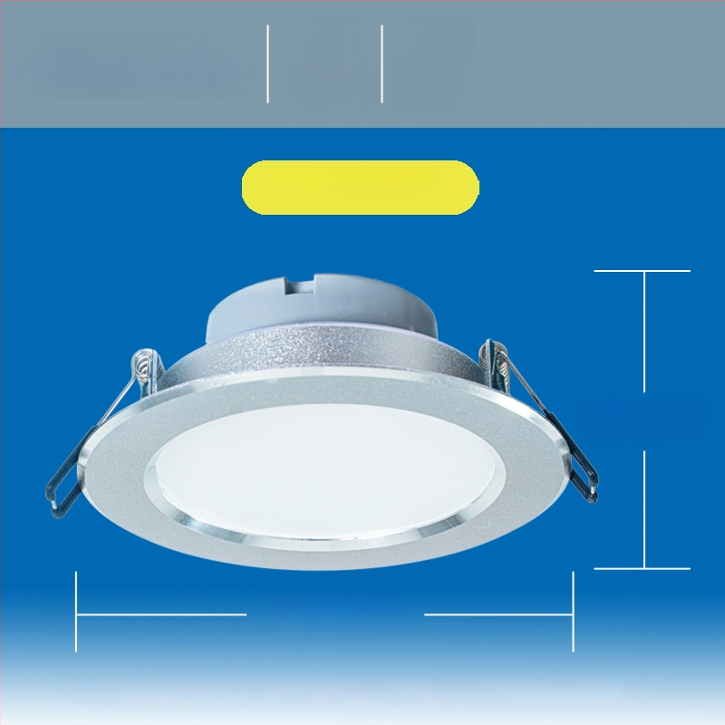 Carpell LED трицветен регулируем вграден даунлайт за всекидневната, 5W/7W/7.5W, алуминиево тяло, 4000K, CRI 90+, скрит монтаж