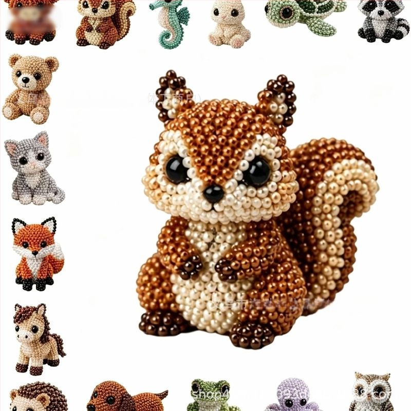 Petite 3D комплект за животни от мъниста – ръчно изработване