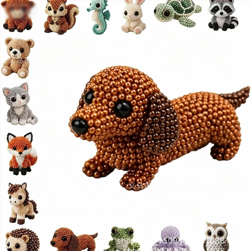 Petite 3D комплект за животни от мъниста – ръчно изработване