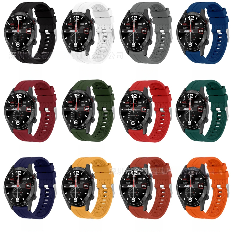 Текстуриран силиконов ремък за Huawei GT2, 20 мм, съвместим с Huawei Watch GT3 Pro