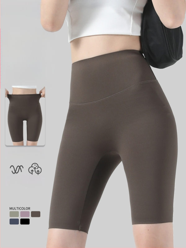 Капри йога клин Sharkskin за жени, стегнати еластични leggings за фитнес и колоездене