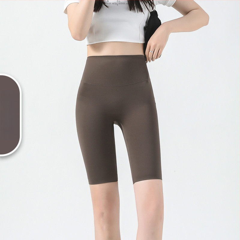 Капри йога клин Sharkskin за жени, стегнати еластични leggings за фитнес и колоездене