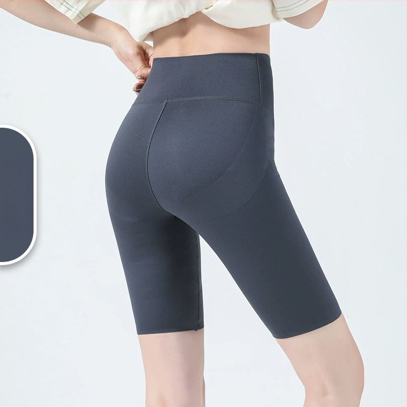 Капри йога клин Sharkskin за жени, стегнати еластични leggings за фитнес и колоездене