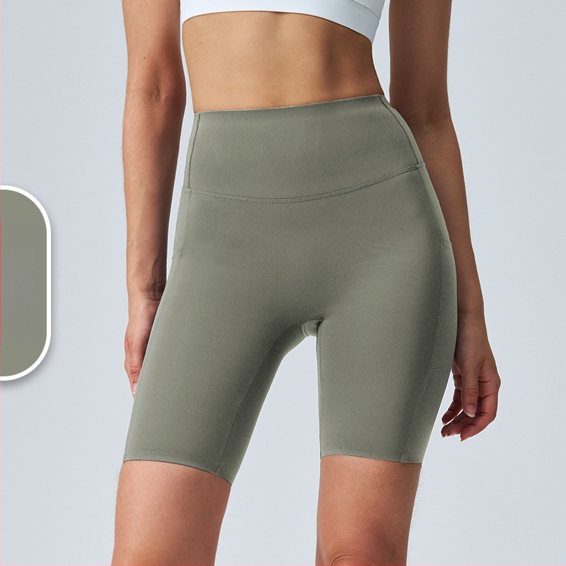 Капри йога клин Sharkskin за жени, стегнати еластични leggings за фитнес и колоездене