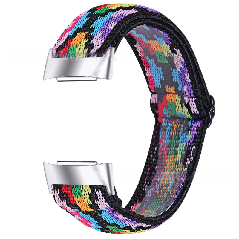 Еластична принтована регулируема каишка за Fitbit Charge6/Charge5