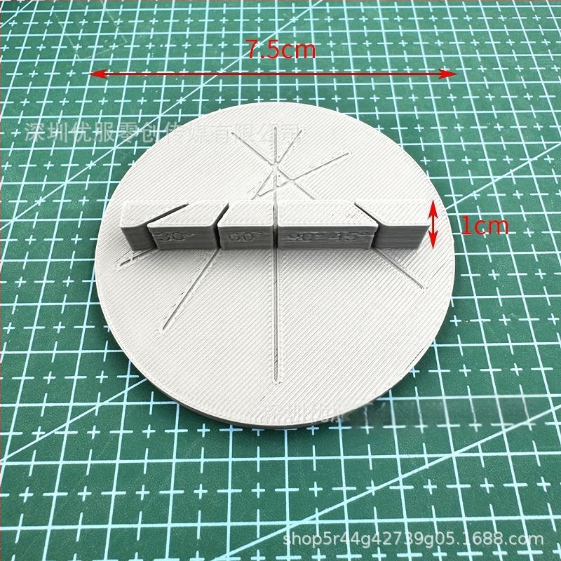 Star Extreme Gundam модел: ръководство за рязане с многоъглена плоча за 30°, 45° и 60°