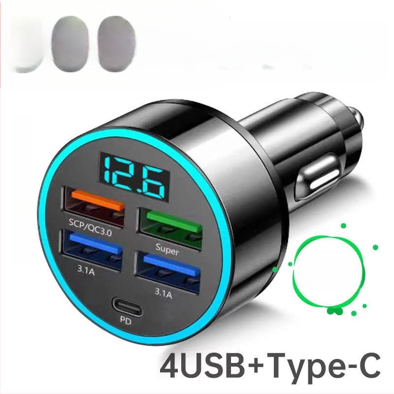 Автомобилно USB зарядно устройство с адаптер за запалка и петпинов конектор
