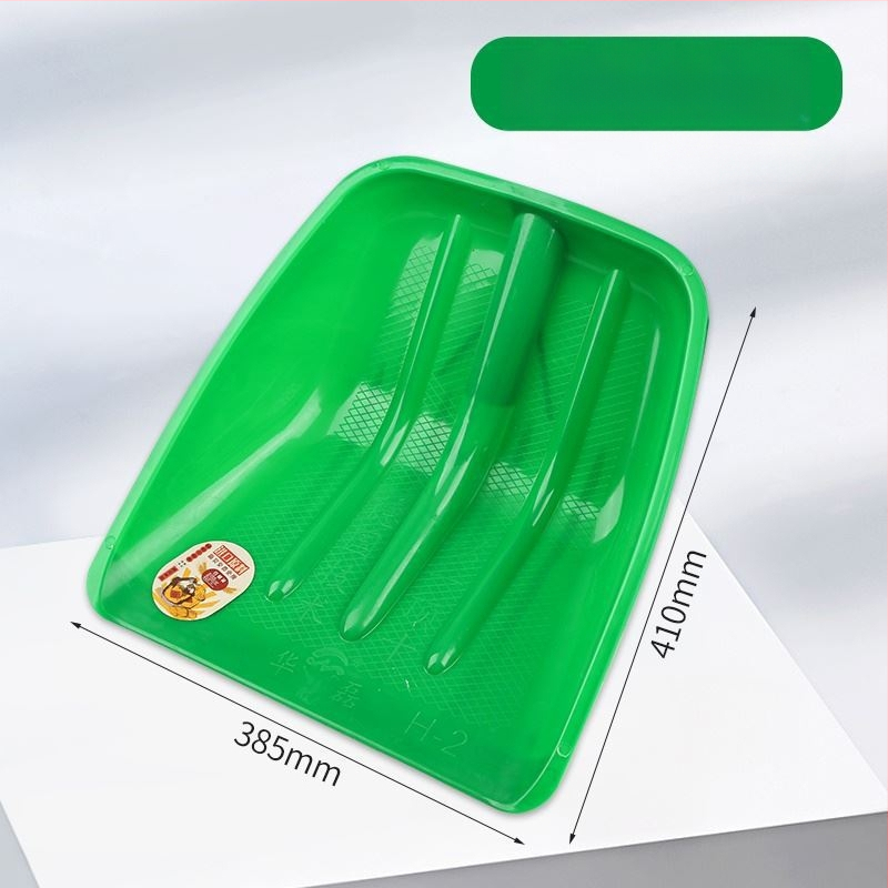 Lopată de zăpadă cu corp din plastic și cap din plastic temperat, design îngroșat, dimensiune mare, mâner din lemn, pliabil, model Q27343