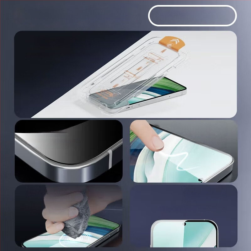 Protecție ecran din sticlă temperată pentru Oppo Reno 15 și Reno 15 Pro – acoperire completă, rezistent la cădere, ultra Transparent, instalare fără praf