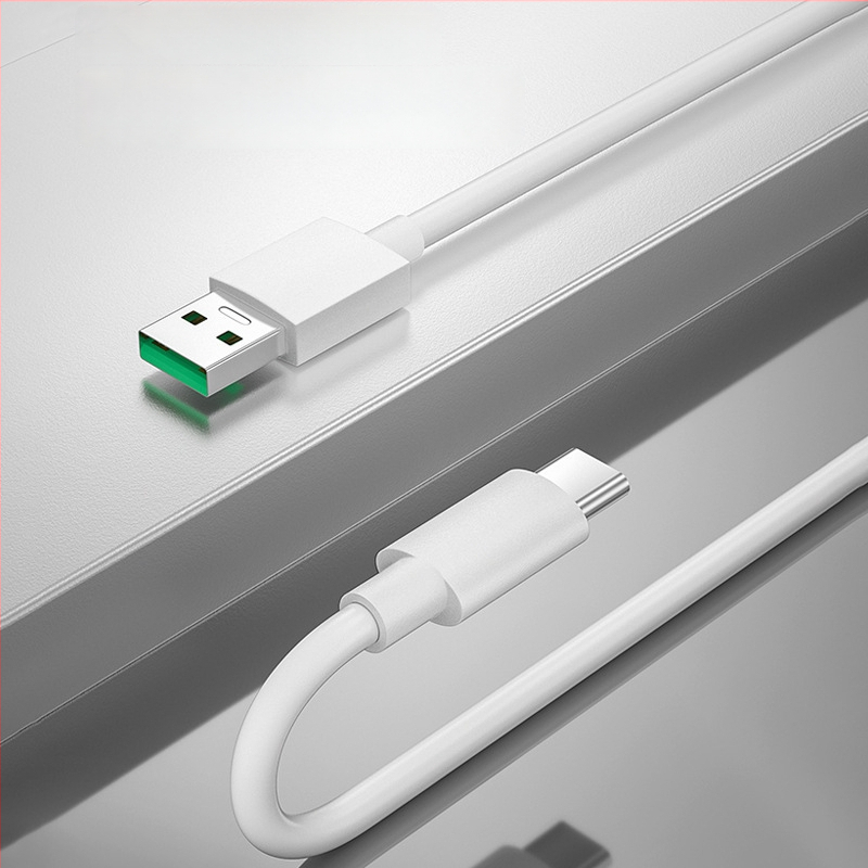 Cablu USB-C de încărcare rapidă de 65W pentru telefoane Oppo; cablu de date Reno A9 Find 80/100/120W