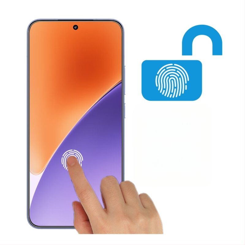 Protecție ecran Xiaomi 15 din sticlă temperată, cu deblocare prin amprentă ultrasonică, antiamprentă, fără pori