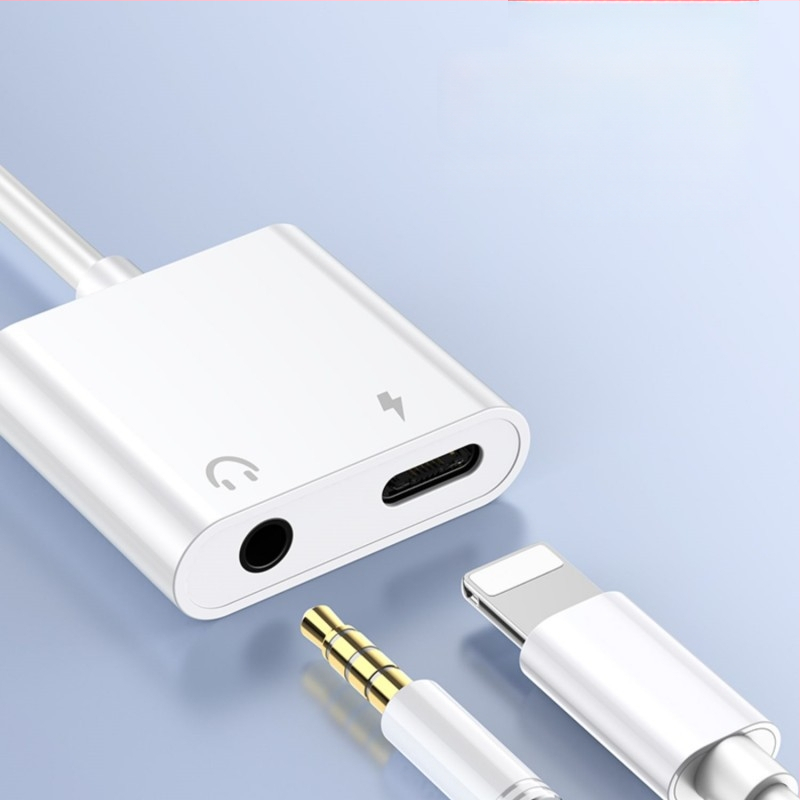 Adaptor audio 3.5mm la Lightning – 2 în 1 pentru dispozitive Apple