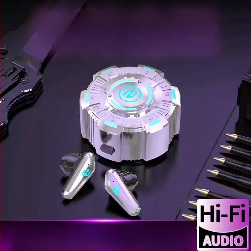 Căști Bluetooth wireless pentru gaming Pro18, latență redusă, anulare zgomot și design elegant