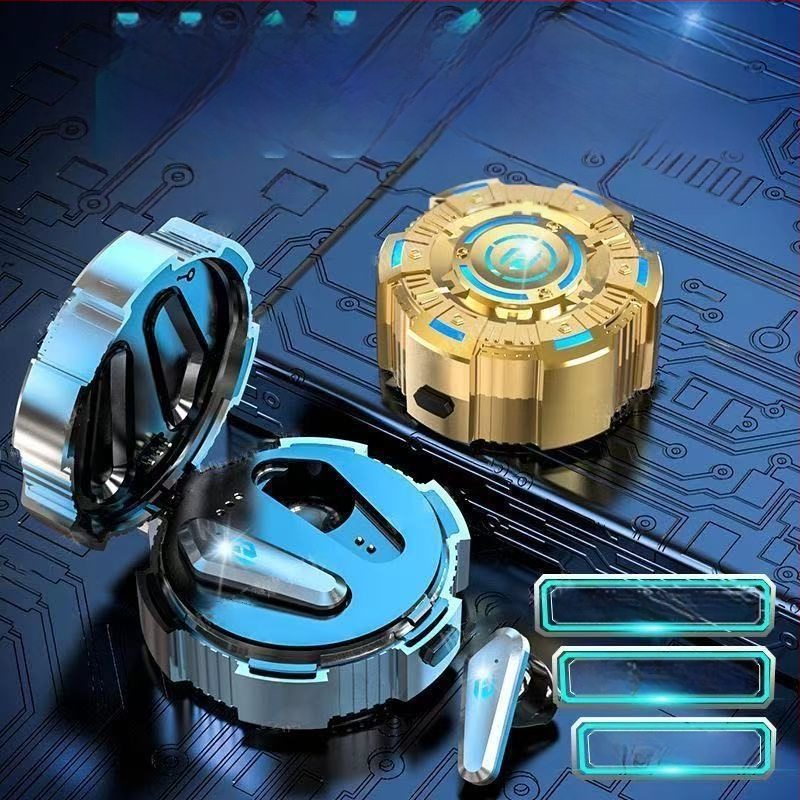 Căști Bluetooth wireless pentru gaming Pro18, latență redusă, anulare zgomot și design elegant