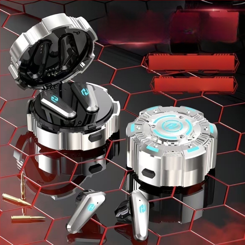 Căști Bluetooth wireless pentru gaming Pro18, latență redusă, anulare zgomot și design elegant