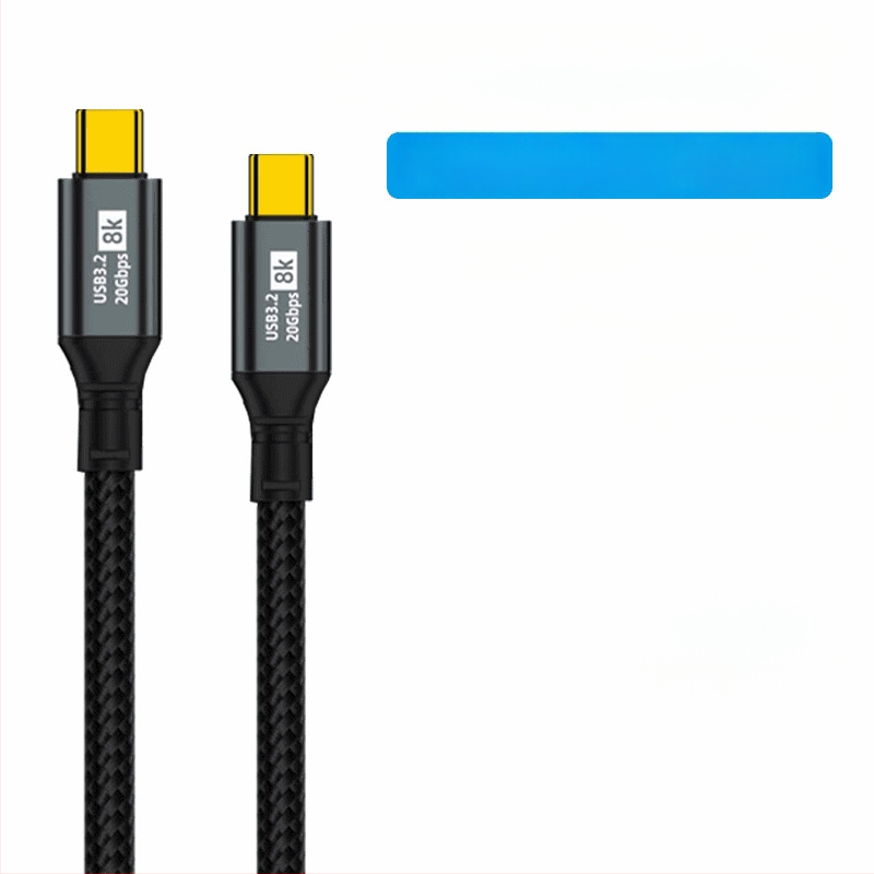 Cablul dual Type-C pentru date, încărcare rapidă de 100W, proiecție ecran 8K HD, pentru telefoane și tablete, transfer de date la viteză mare
